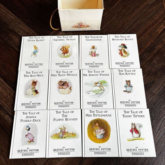 Vintage 1986 Lot of 12 Peter Rabbit Books Beatrix Potter Collection - Picture 1 of 10